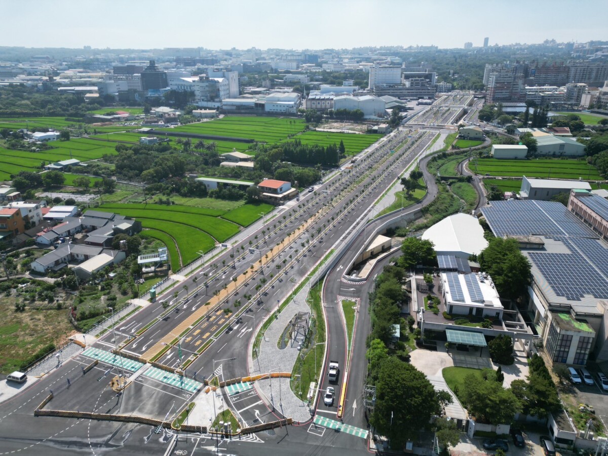 ▲通車後將有效紓解工業區一路通往台灣大道、朝馬路及周邊路段的車流，並引導車輛分流至安和路及南屯交流道。(圖/中市府提供)