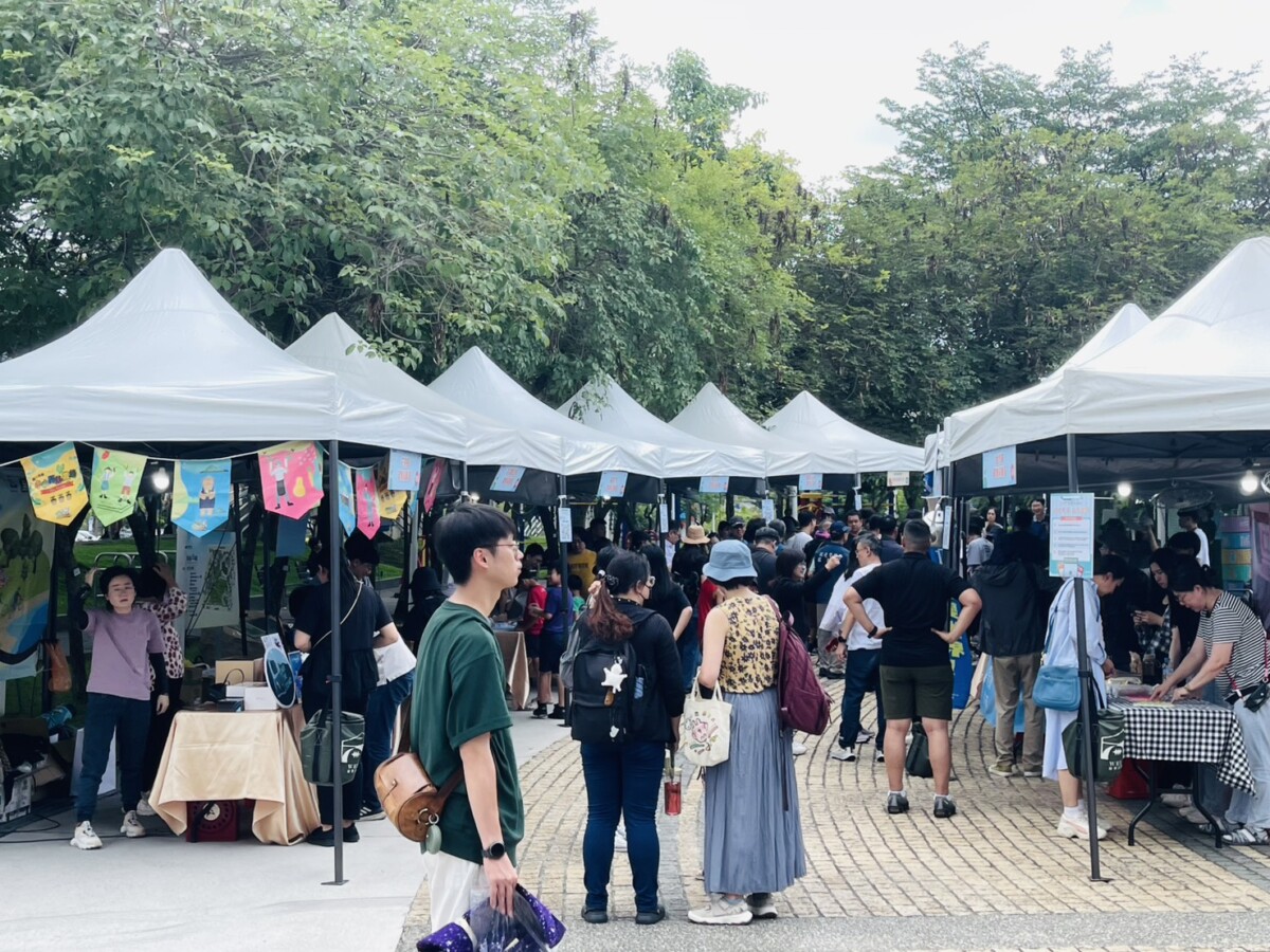▲響應今年世界環境日主題「終結塑膠污染」，台中文心森林公園今(7)日舉辦「減塑生活」親子園遊會。 (圖/記者顏淑娟攝)
