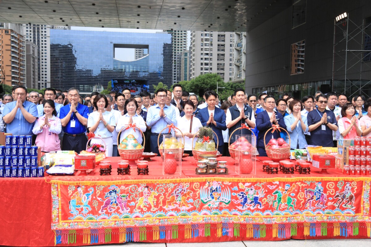 ▲「台中捷運藍線上藍得分」開工祈福典禮。(圖/記者顏淑娟翻攝)