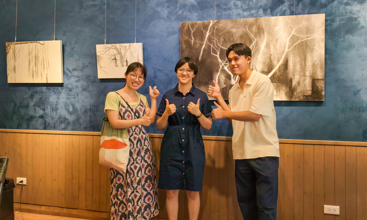 ▲孫毓玟的《心聲×新生》創作個展，在帕莎蒂娜-青海餐廳展出。（圖/記者黃淑貞攝）