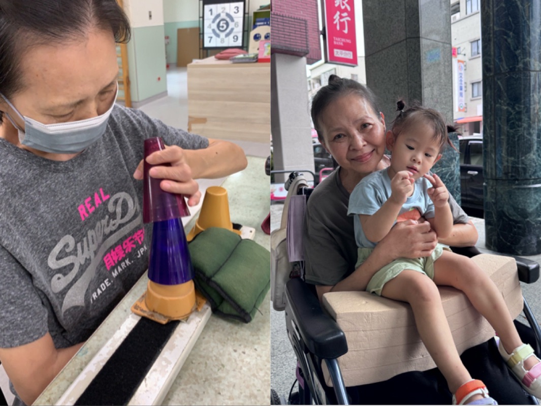 ▲李婦因車禍重創頸椎、脊髓損傷，導致四肢癱瘓，杜元坤「神經繞道手術」助重新站起走路。(記者陳維鈞翻攝)