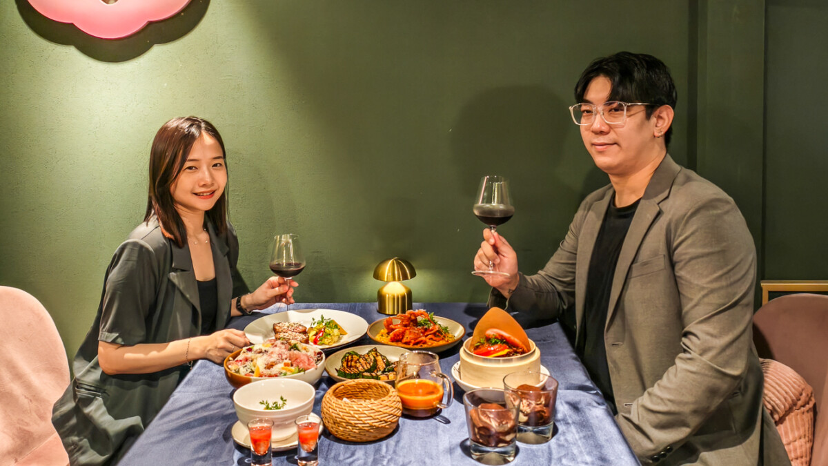 ▲「蘼樂餐酒」迎接七夕情人節，打造期間限定「名牌刈包雙人套餐」，為浪漫加上一抹潮味。（圖/記者黃淑貞攝）