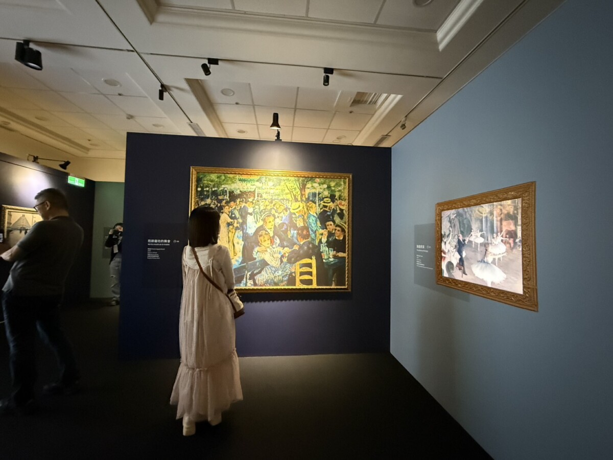 ▲《印象派150週年光影藝術展》展場一隅。(圖/記者顏淑娟攝)