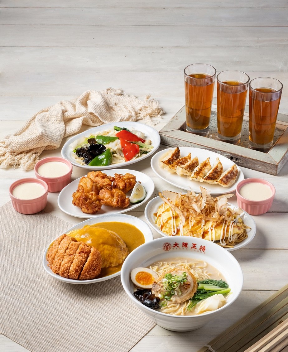 ▲Global Mall新左營車站推大阪王將「三人套餐」原價1,255元、優惠價1,100元。（圖/Global Mall新左營車站提供）