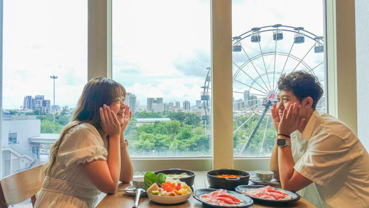 ▲高雄草衙這一小鍋坐擁全台獨家鈴鹿賽道樂園最佳觀景座位適合共度兩人時光。（圖/SKM Park Outlets 高雄草衙提供）