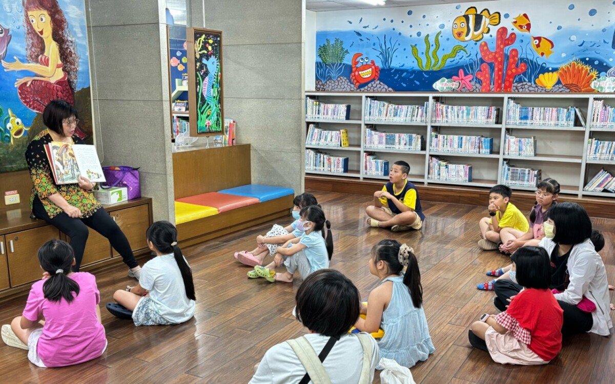 ▲圖書館透過說故事，提升環保意識與永續素養。(圖/中市府提供)