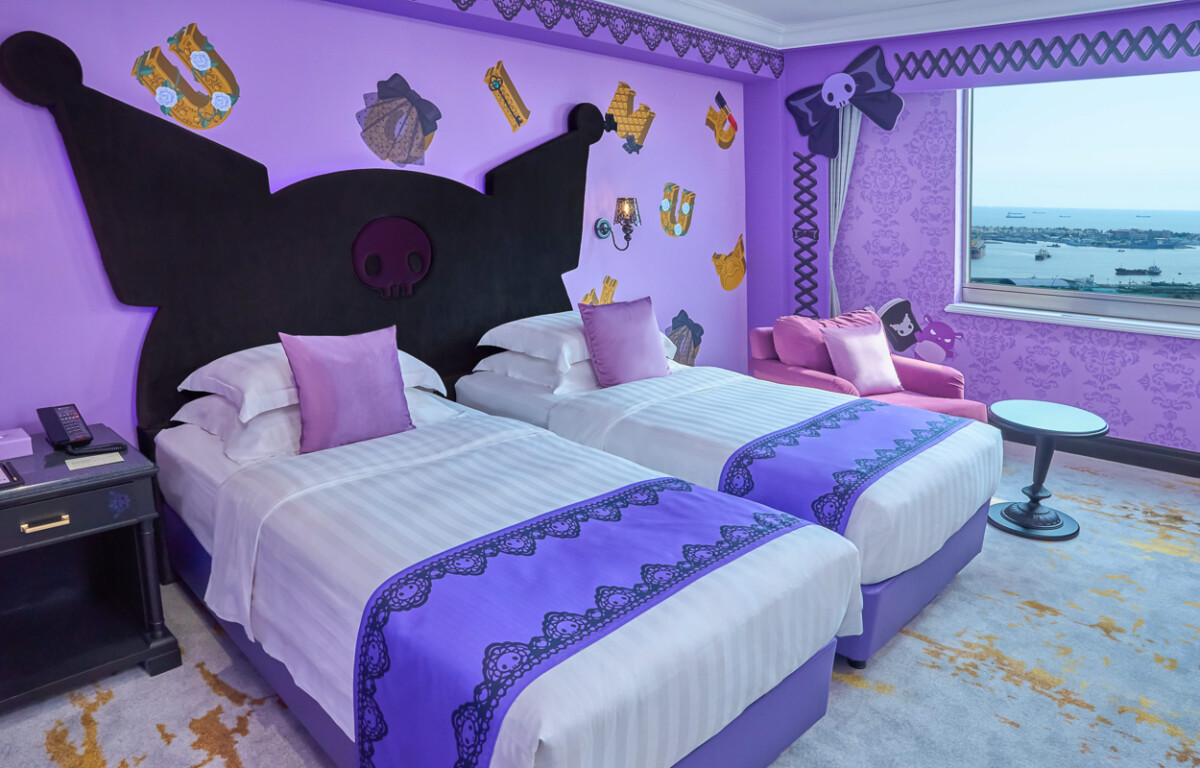 ▲高雄漢來大飯店，全台獨家整層樓打造的三麗鷗主題空間，總共有18間夢幻主題房。（圖/漢來飯店事業群提供）