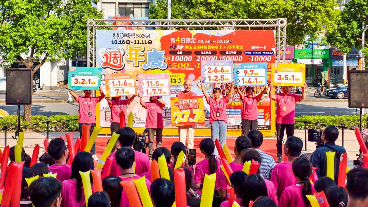 ▲漢神巨蛋購物廣場18週年慶將於10/16登場，業績力拼27.7億。（圖/記者黃淑貞攝）