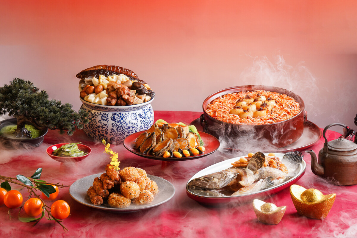 ▲老新台菜九如店外帶年菜禮盒。（圖/老新台菜提供）