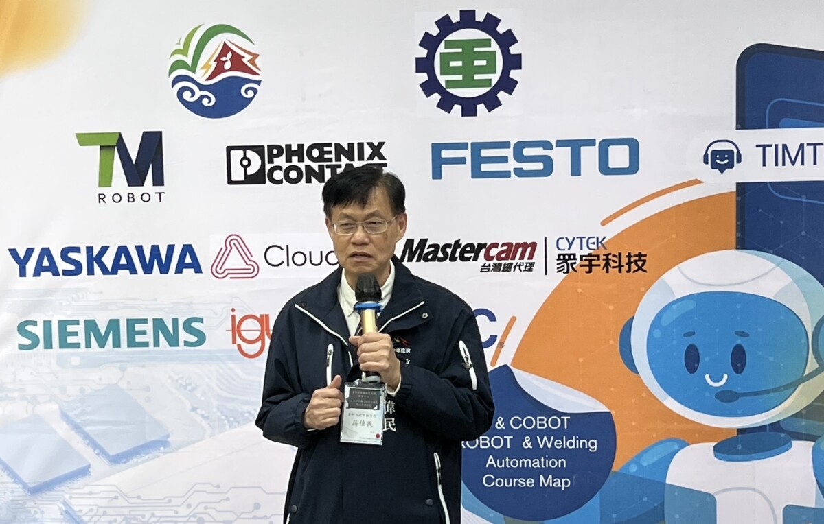 ▲中市府教育局長蔣偉民局長致詞。(圖/記者顏淑娟翻攝)