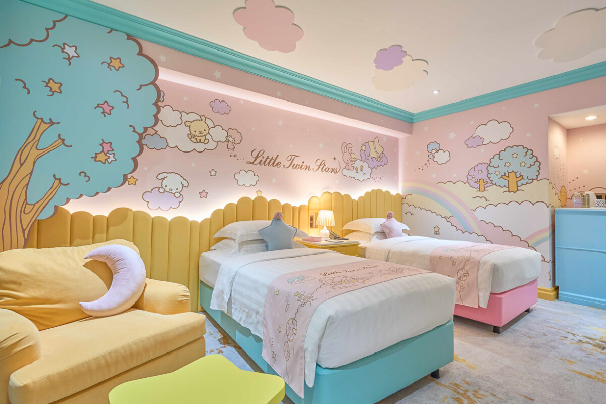 ▲「歡慶雙星仙子生日快樂」限時住房專案，每晚5,988元起，邀請粉絲們一起入住主題房。（圖/高雄漢來大飯店提供）