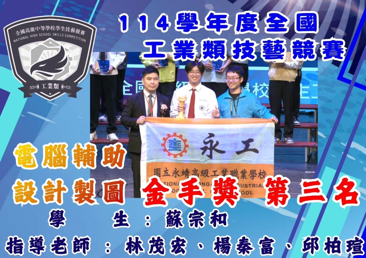 SQ12291 4永靖高工技藝賽奪4金2優勝
