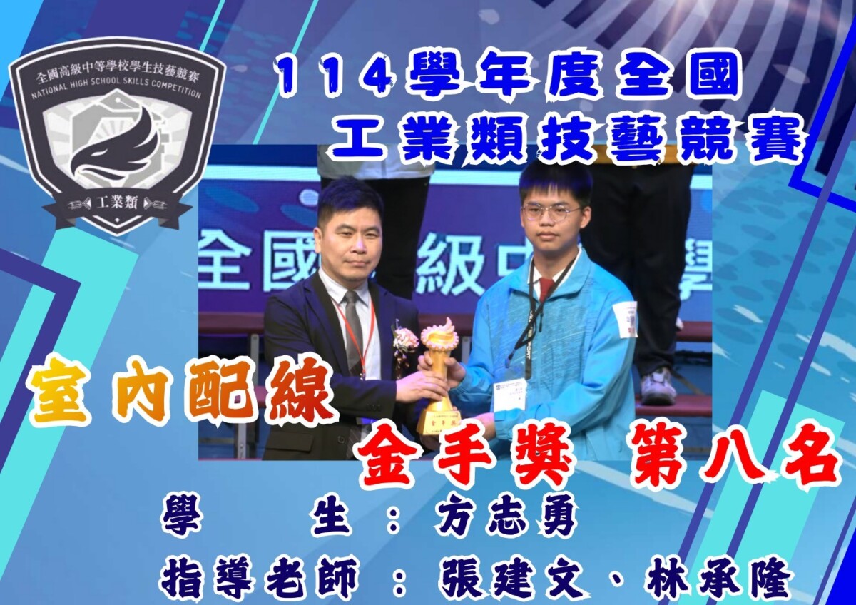 SQ12291 6永靖高工技藝賽奪4金2優勝