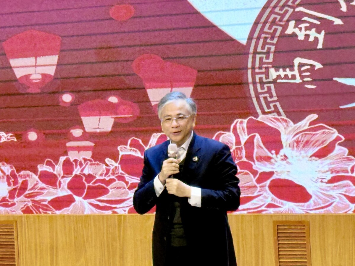 ▲校長鄭道明表示，國際學生逾千人，透過節慶與文化體驗活動，讓異地求學的國際學生，真切感受朝陽校園的溫暖。(圖/記者顏淑娟攝)