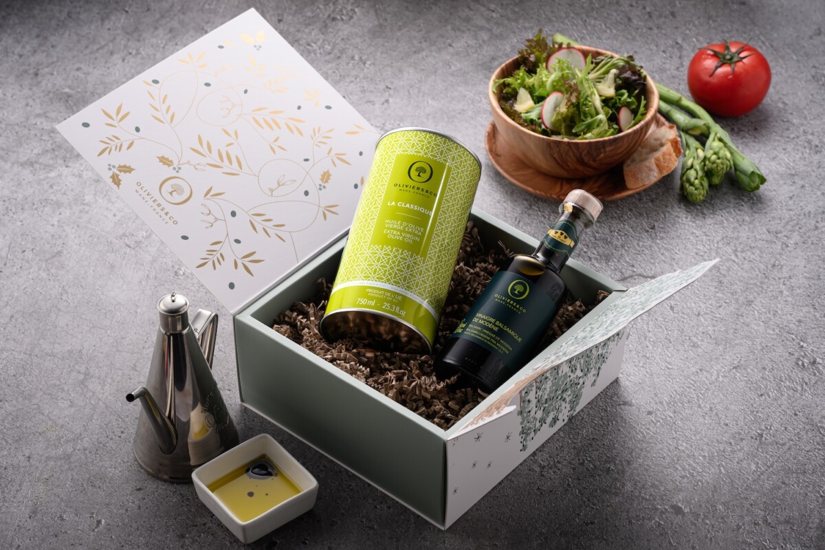 ▲熱炒專用橄欖油+摩地納葡萄香醋禮盒$2470。（圖/OLIVIERS&CO提供）