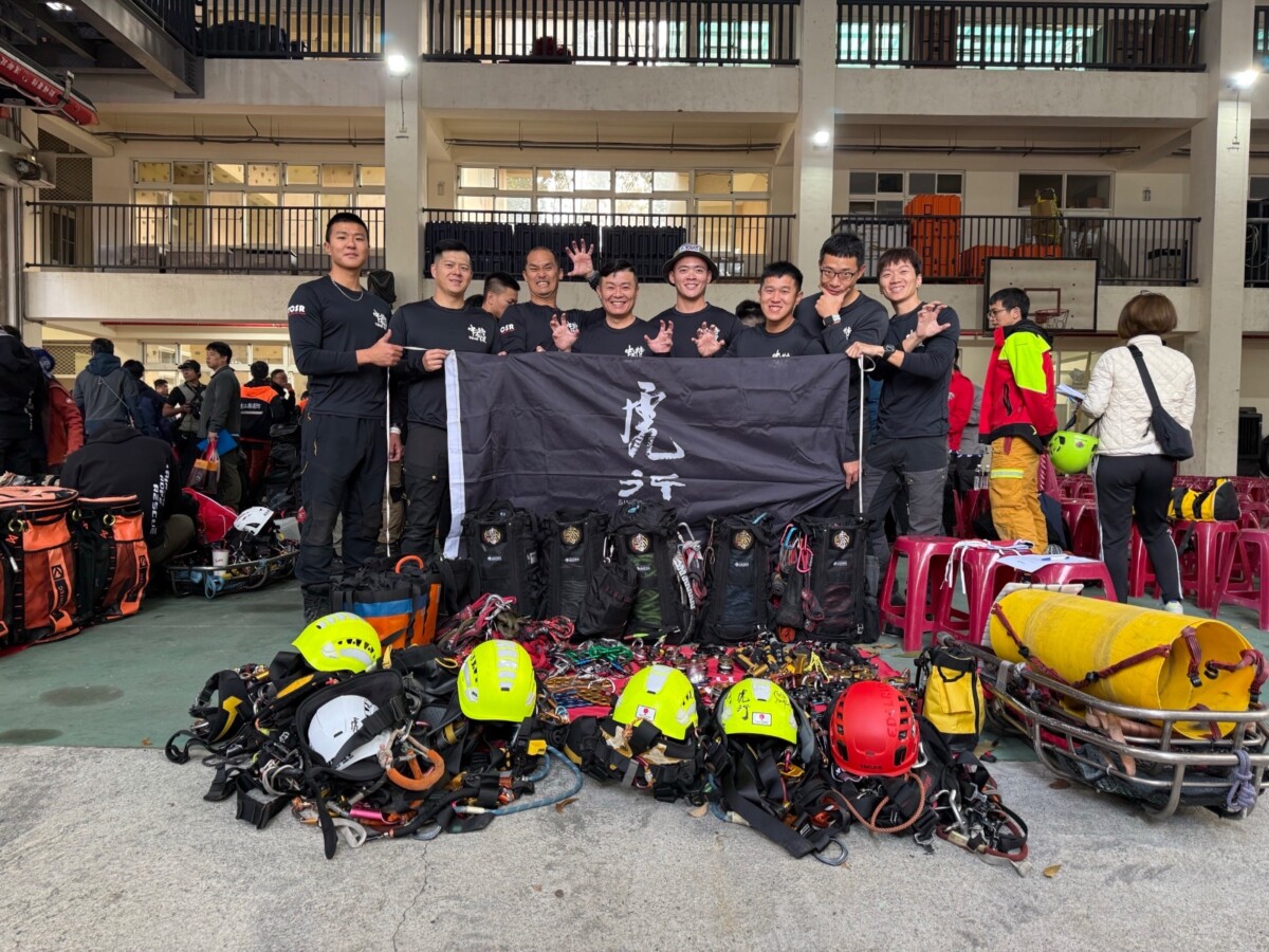▲2026繩期國際繩索邀請賽，台中消防代表隊奪季軍。(圖/中市府提供)