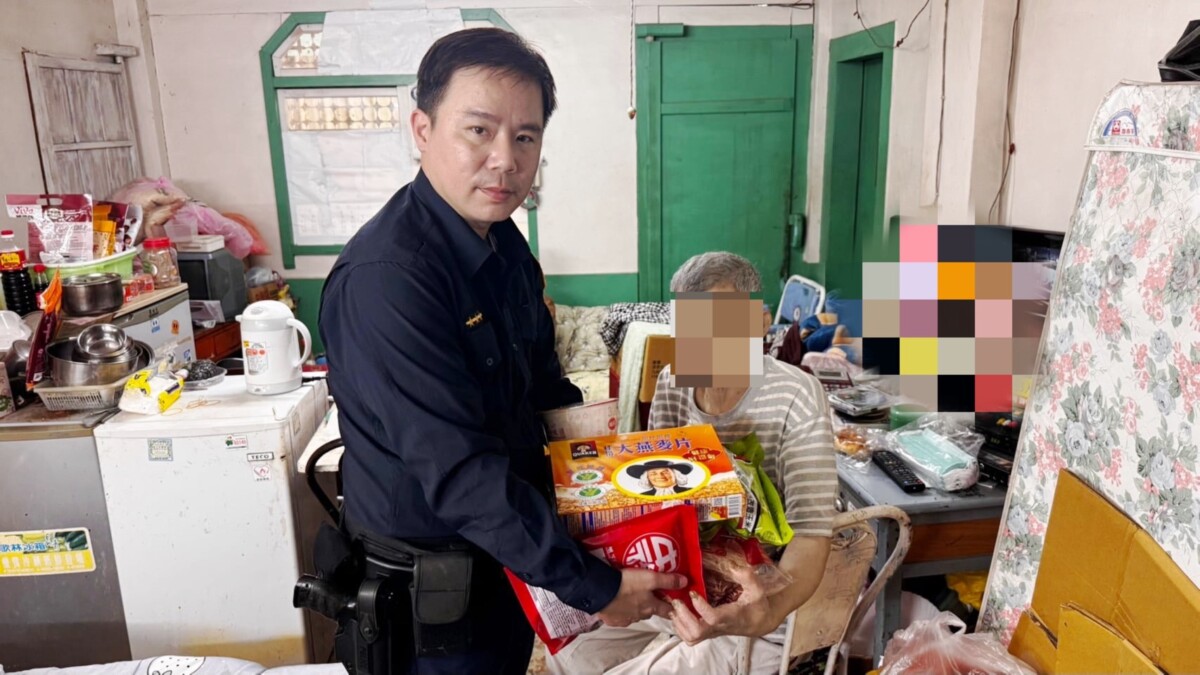 春節寒冬送暖　北辰警關懷弱勢不打烊