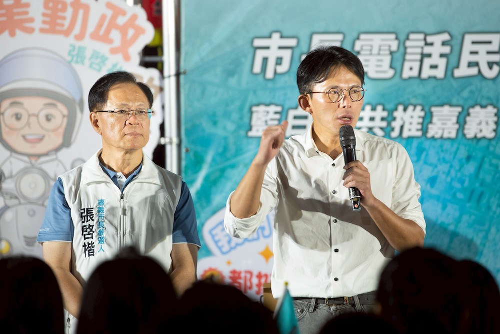 爭取藍白初選出線　柯文哲黃國昌林佳新王淺秋力挺張啓楷參選嘉義市長