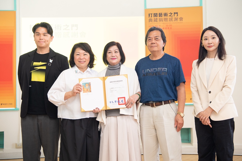 黃敏惠市長親自出席主持感謝會,感謝藝術家與捐贈者對地方文化的支持與貢獻。(圖/嘉義市政府提供)