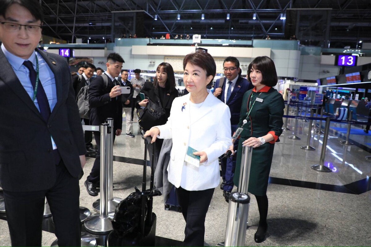 ▲市長盧秀燕率團啟程訪美。(圖/中市府提供)