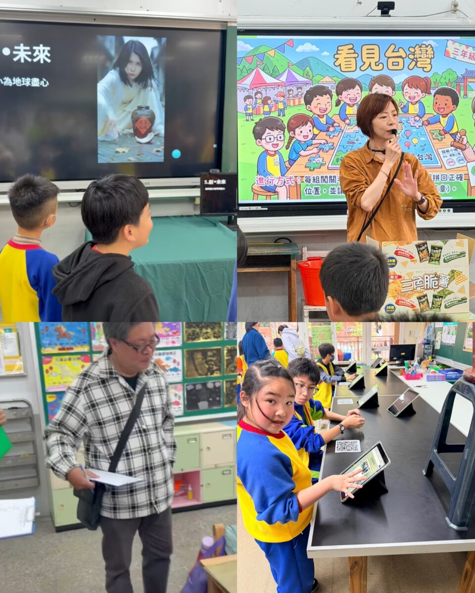 這場校園園遊會活動以「低碳愛地球」為核心，全校師生用巧思來響應環保主題，不僅傳遞環保理念，更透過實作與遊戲，讓孩子在玩樂中養成節能減塑、愛物惜物的好習慣。(影像由記者郭晉嘉拍攝)。