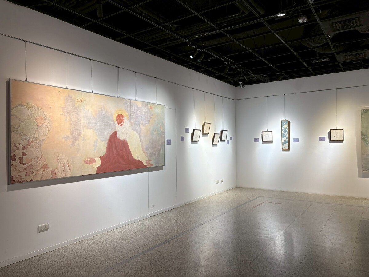 高美專膠彩書法展登場　筆墨描繪生命存在哲思