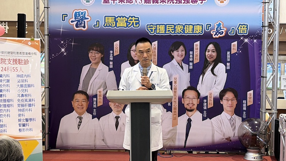 台中榮民總院嘉義榮民分院陳正榮院長。（圖/記者黃采琳攝）