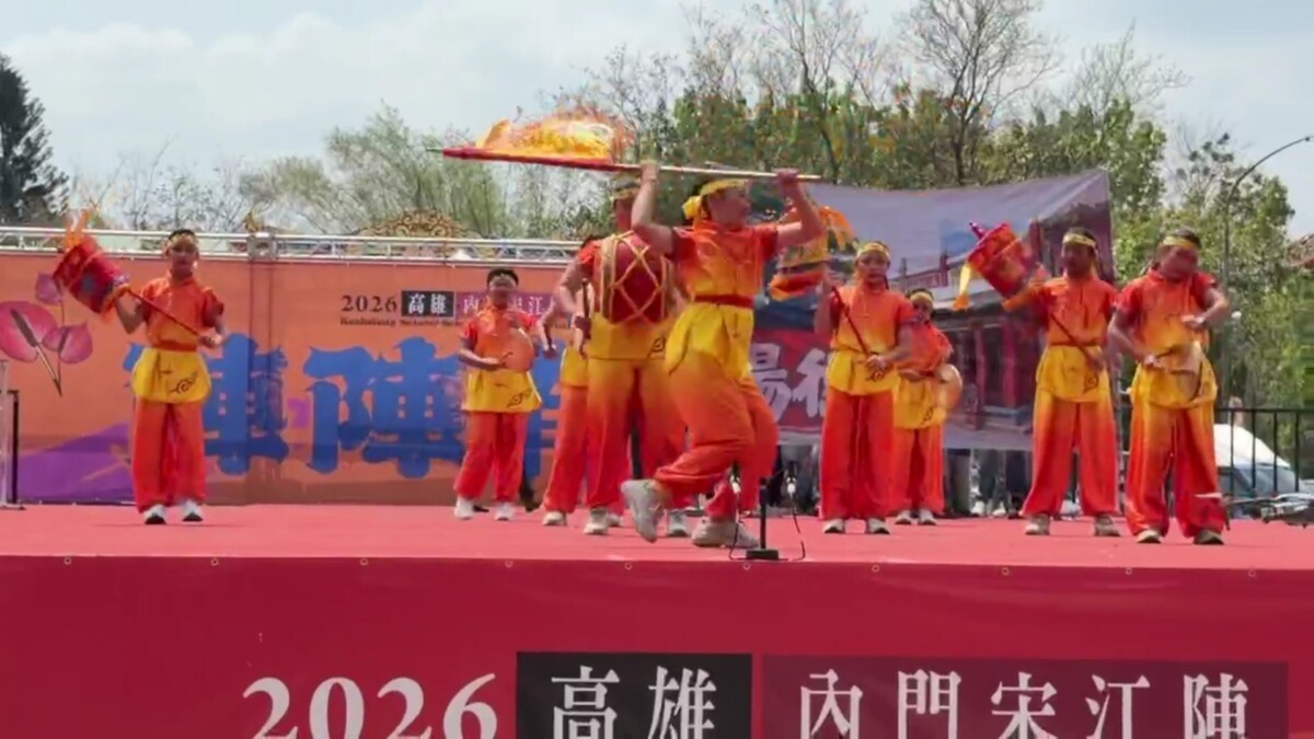 用汗水換掌聲　永靖福德國小孩子站上宋江陣舞台