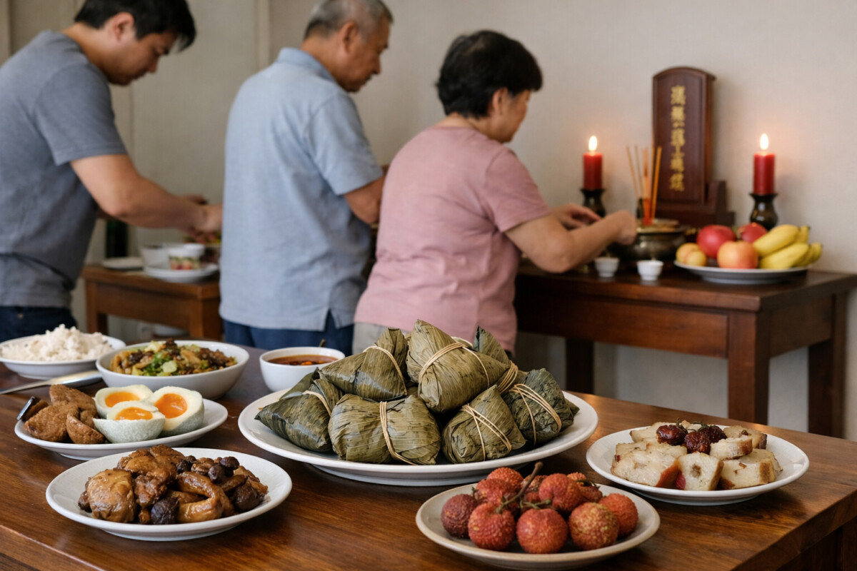 ▲現代家庭在端午節團聚時，也重新思考節慶與家族記憶之間的文化連結。