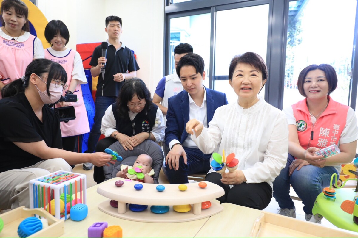 ▲台中南區公共托嬰中心及首座親子館「南區兒少家庭福利館」。(圖/記者顏淑娟翻攝)