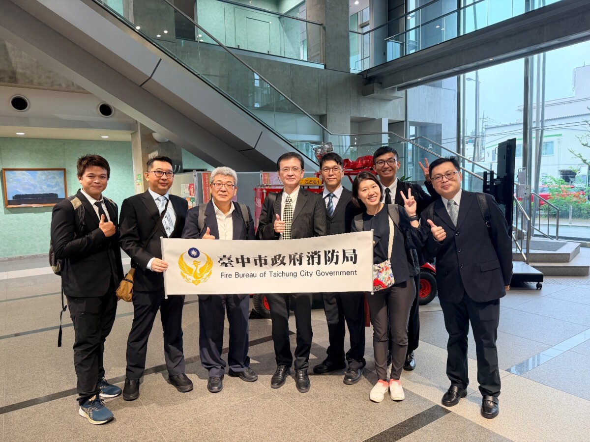 ▲京都市民防災中心合影。(圖/中市府提供)