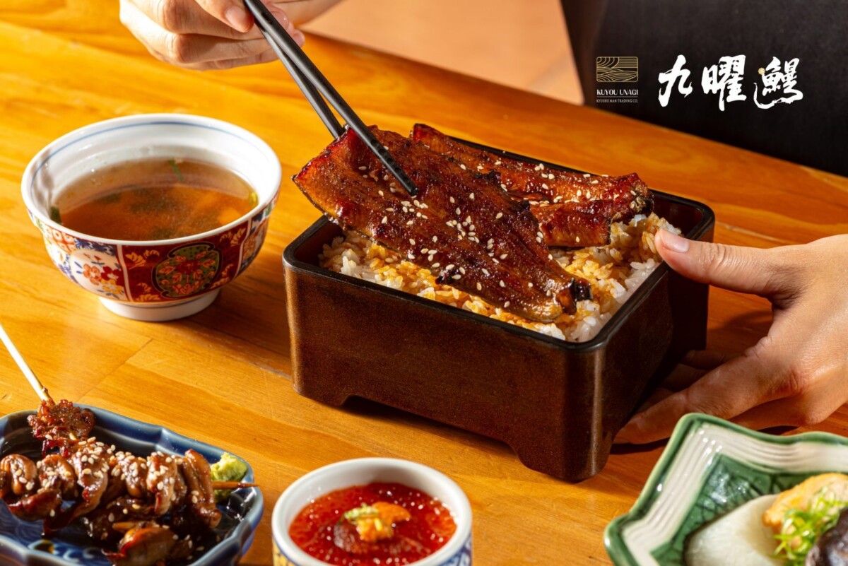 ▲主打正宗日本關西風味碳烤鰻魚及原創料理的「九曜鰻」5.1於7F開幕。（圖/高雄夢時代提供）
