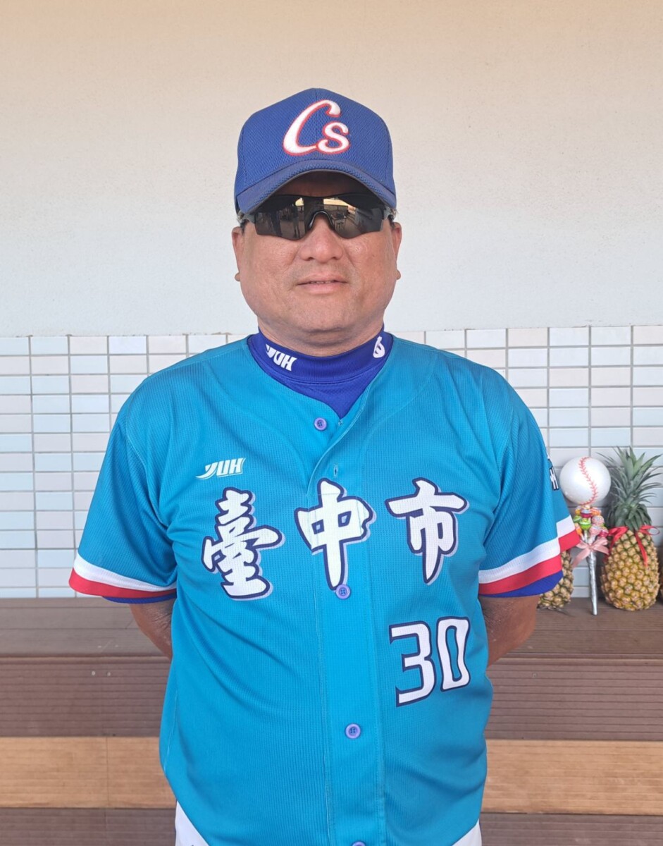 台中市代表隊總教練藍文權表示，桃園市是強勁對手，雖然最後在比賽中獲勝，但仍有不足的地方需要加強，接著在訓練上必須持續精進，才能在往後的賽事中站穩腳步。(影像由記者郭晉嘉拍攝)。
