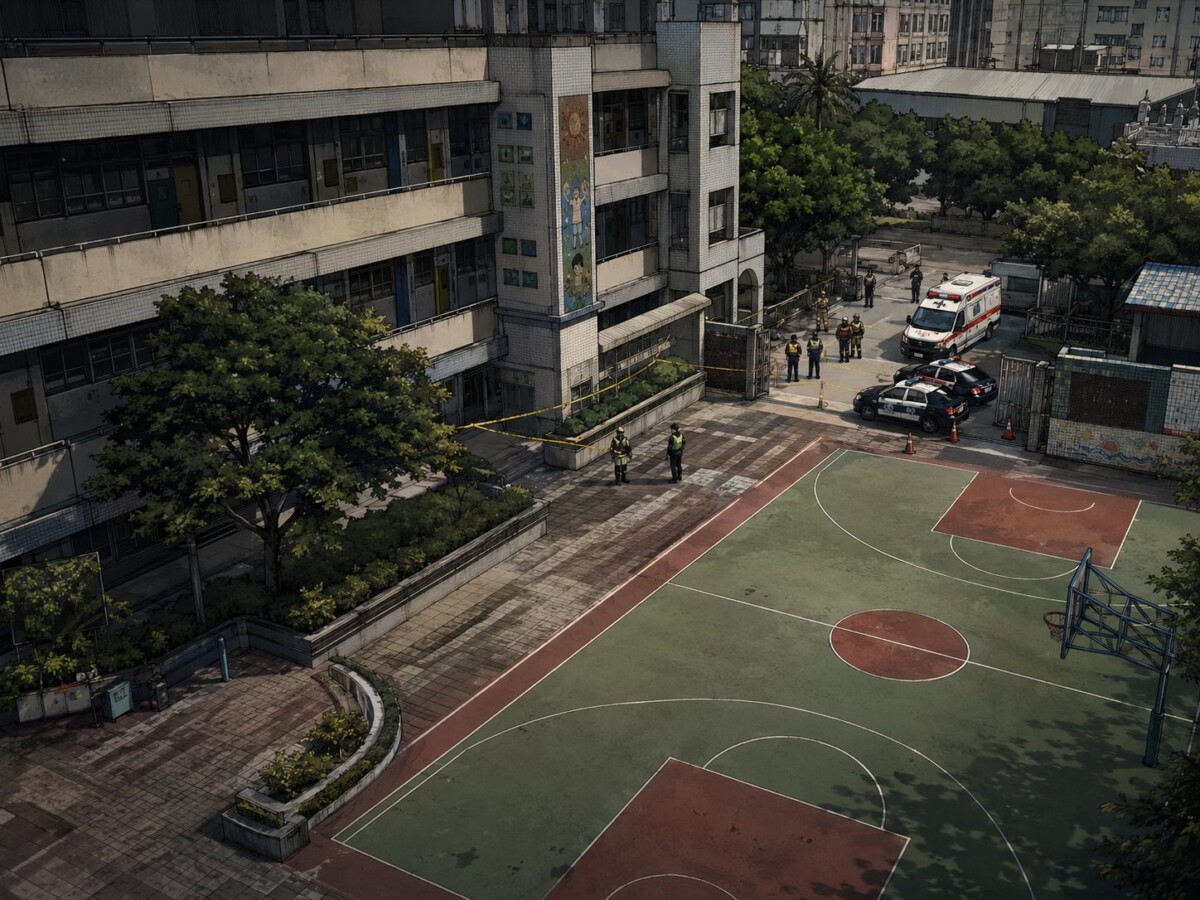 快訊/國小校園傳憾事　學生目睹教師墜落現場一度封鎖