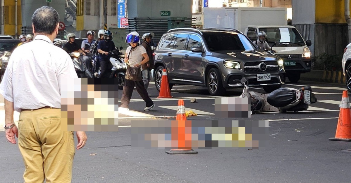 中和景平站前恐怖毒駕　姊妹雙載遭撞1死1傷
