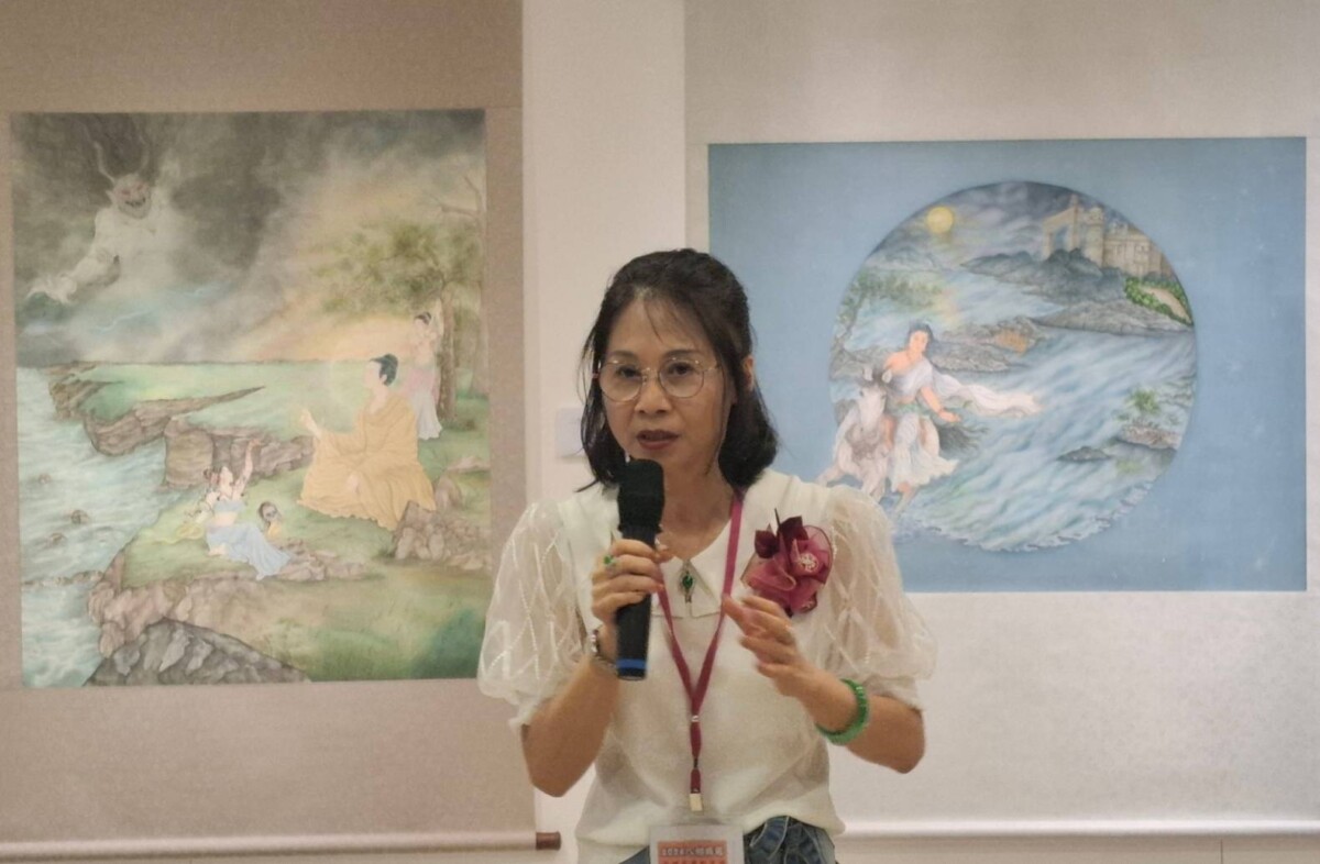 八相成道-焰網莊嚴妙吉祥－張德怡佛畫師生展　佛光山南台別院登場