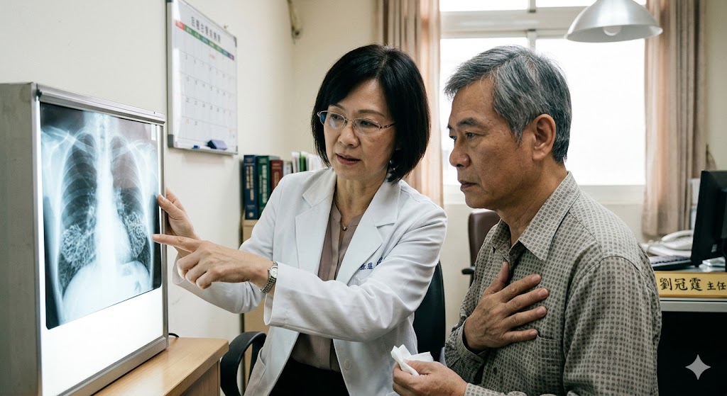 68歲男長期喘咳竟是菜瓜布肺　醫師曝不可逆肺纖維化警訊