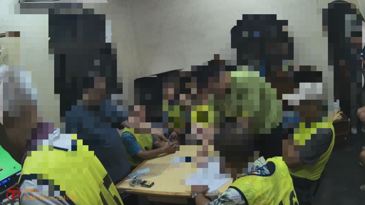 好友「相揪」賭妞妞　善化警破獲民宅賭場逮16人送辦