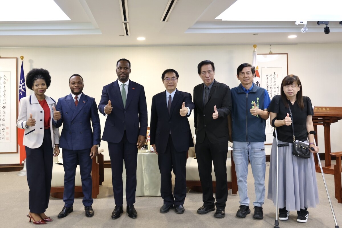 海地駐台大使首次拜會黃偉哲    展現兩國深厚情誼