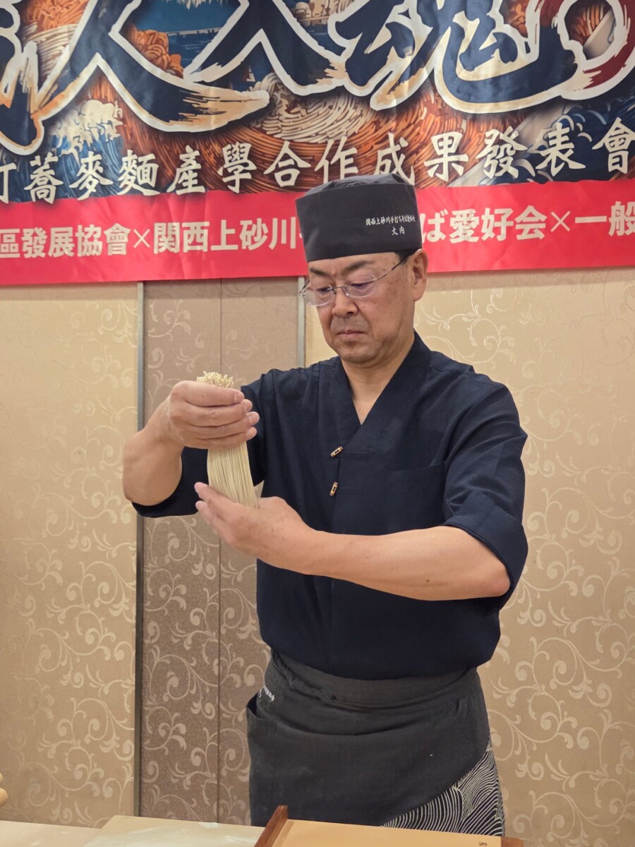 日本「蕎麥麵制霸名人」大內卓攜手二林農會　至中山工商傳藝交流