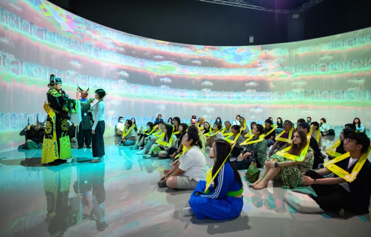 ▲「地獄懺」展覽開幕演出,帶領民眾沉浸式體驗。(圖/國美館提供)