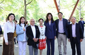 鄭麗文訪紐約皇后植物園　以台灣蘭花象徵和平精神盼深化台美交流