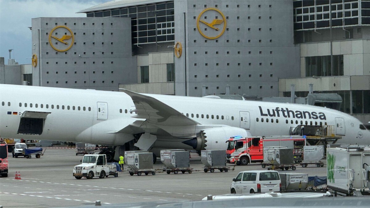 漢莎波音787登機前突塌鼻輪　法蘭克福機場多人受傷