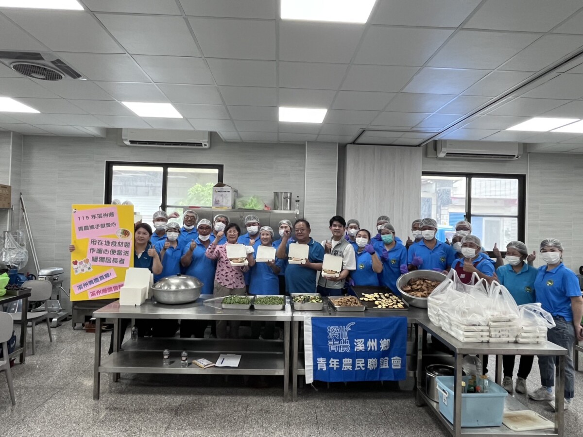 溪州青農全員出動！百份愛心便當傳遞滿滿人情味
