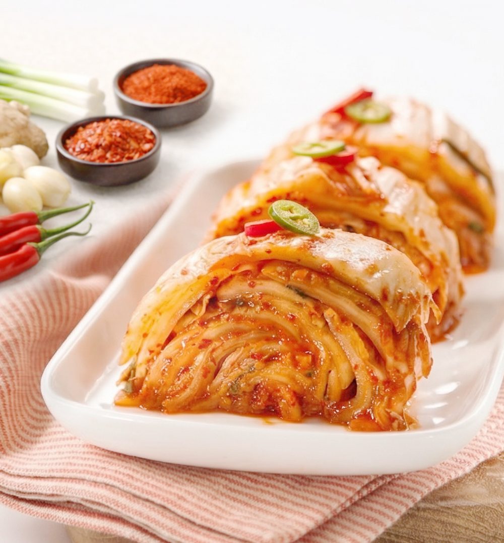 ▲榮獲韓國泡菜品評名七冠王的YESODAM泡菜，蔥泡菜、小蘿蔔泡菜、芥菜泡菜等，各式品項應有盡有。（圖/高雄夢時代提供）