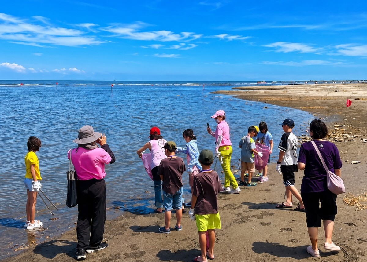 ▲大安濱海樂園永續觀光，環教體驗結合海洋生態旅遊。(圖/記者顏淑娟翻攝)