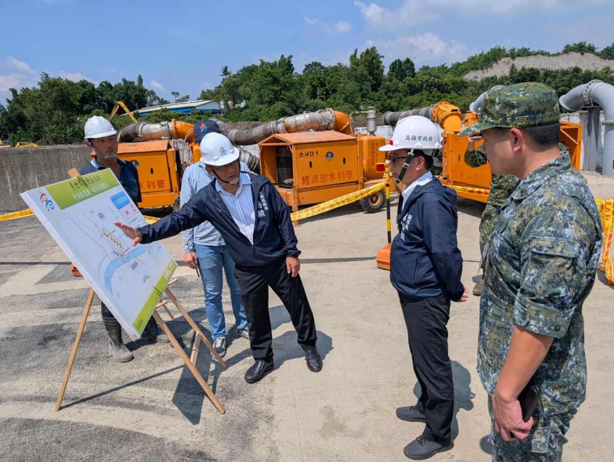 巴威逼近！林欽榮視察月世界、岡山防汛整備　抽水機、備援電力全面待命