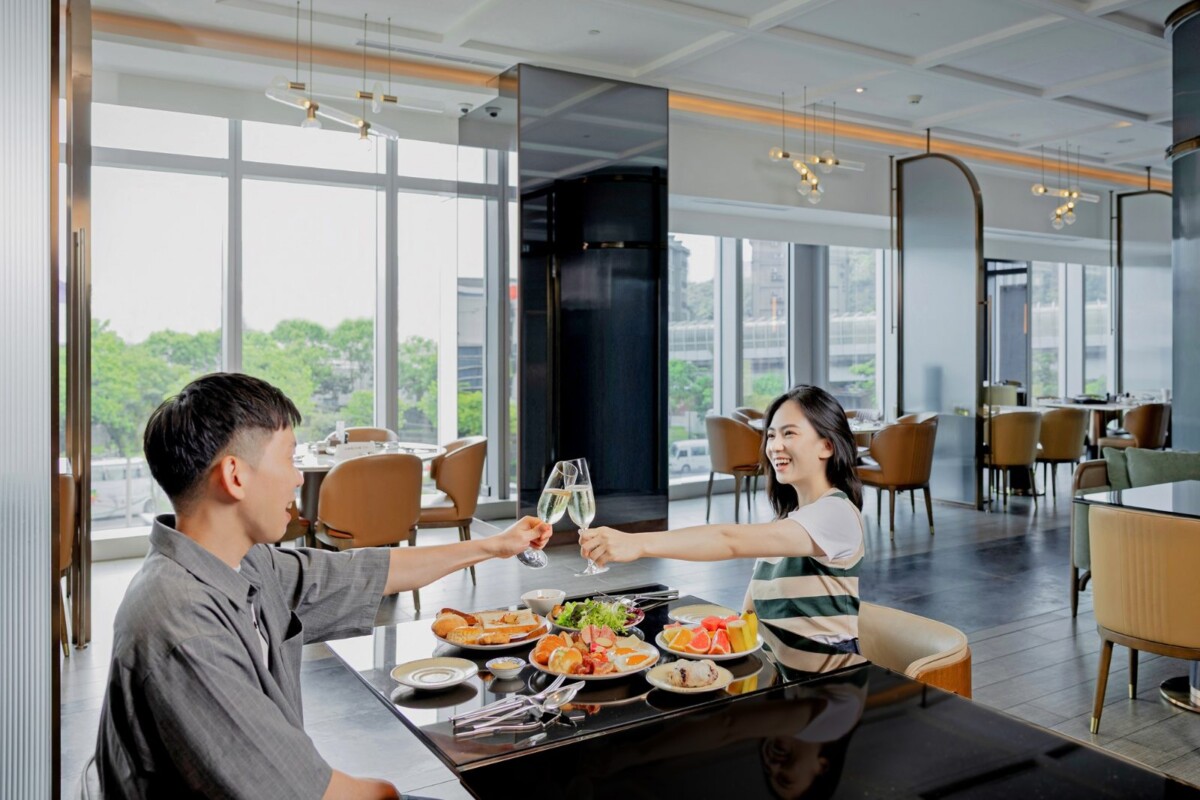 圖2.入住台北漢來大飯店享用風靡全台的島語餐廳自助早餐，以滿滿元氣與活力參加音樂節。圖台北漢來大飯店提供