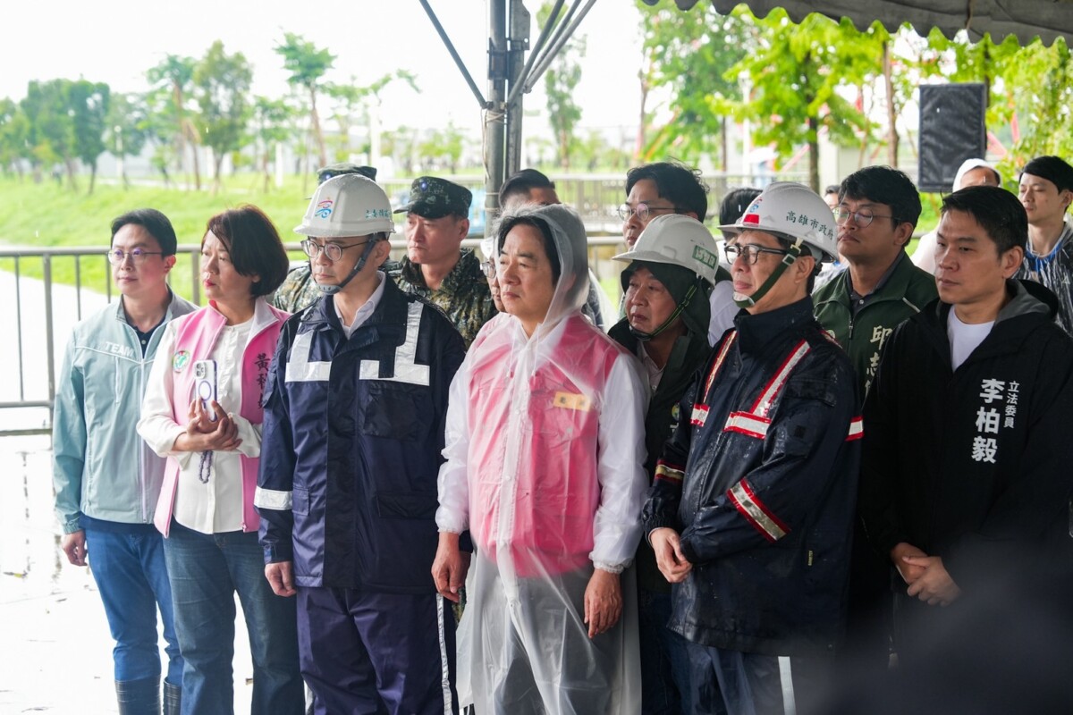 治水沒有終點    賴瑞隆陪賴清德陳其邁視察北高雄　力拚提升城市防洪韌性