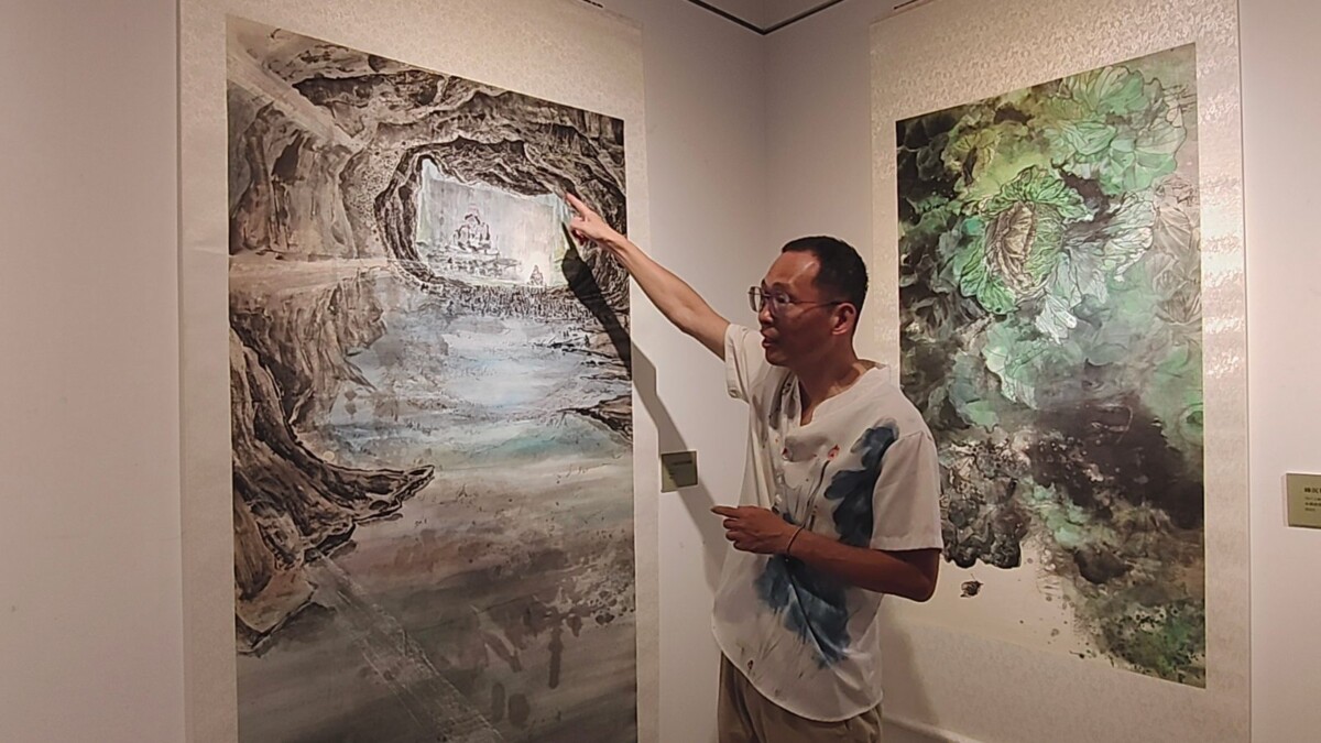 跳脫傳統框架！謝弘志用水墨畫出人生風景